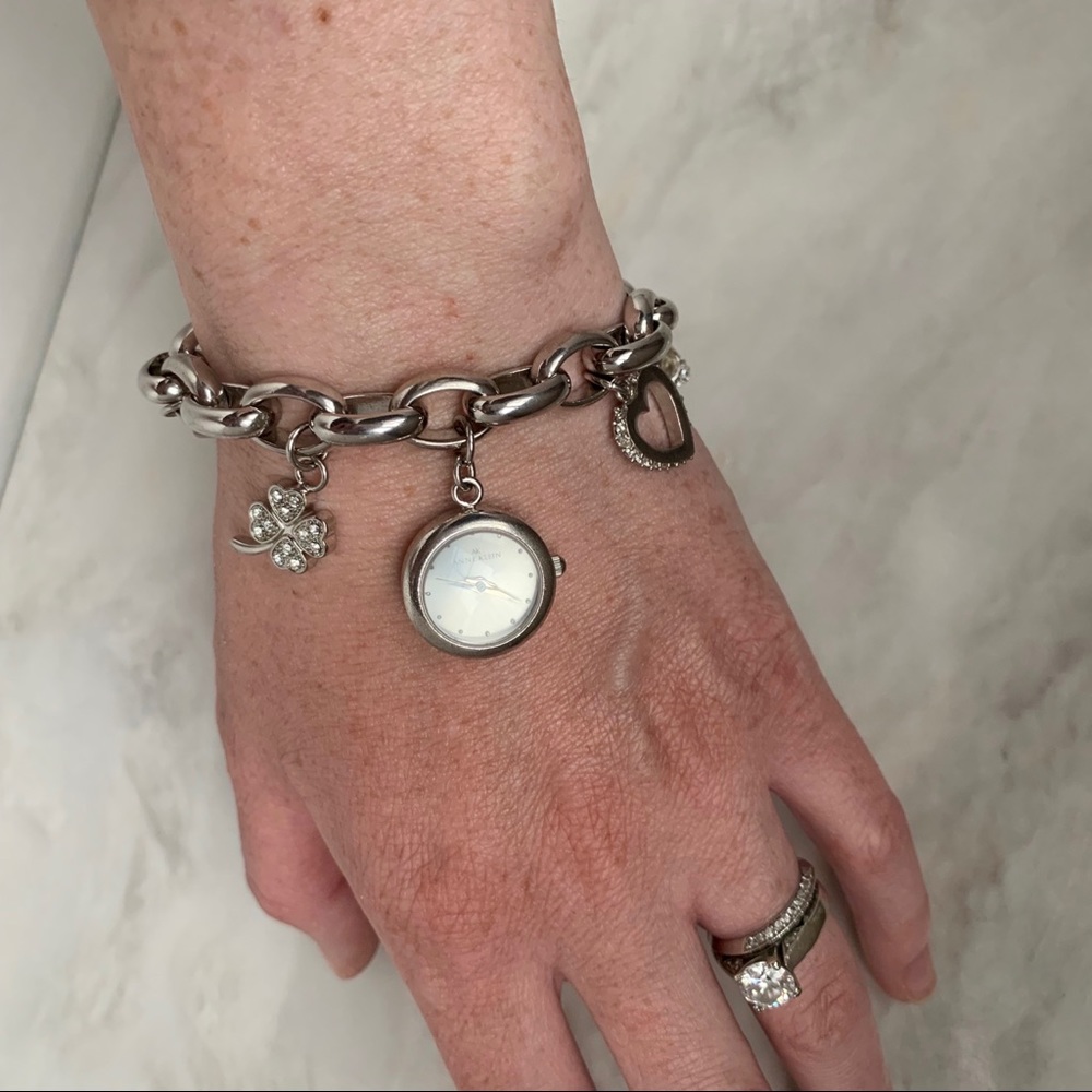 Anne Klein “silver” Charm Bracelet Watch